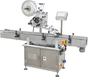 Plane Labeling machine for loose powder compact