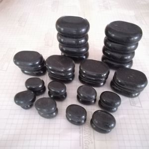 Hochwertiger Vulkan Hot Black <span class=keywords><strong>Massage</strong></span> stein 36 Stück Set in Karton (wirtschaft licher Verpackungs weg) - Product Image 1