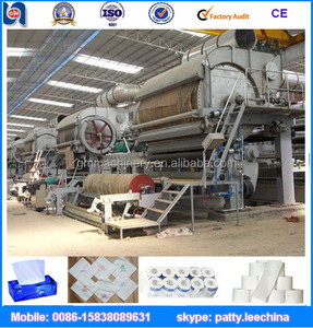 Caliente venta de 2880 mm fabricación de papel de tejido máquina con materia prima de caña de azúcar - Product Image 4