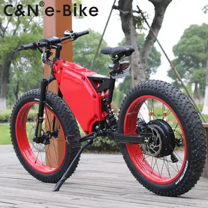 3000瓦的电机转速功率电动自行车自行车道路3kw脂肪ebike 72v电池