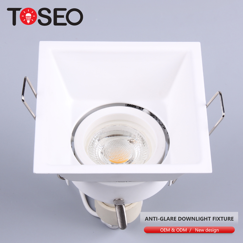 GU5.3 Black Recessed Deep Cup Anti Glare Downlights 35W Front Replace Bulb