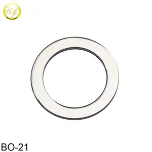 Nickel plating handbag hardware metal circle rings decorative belt buckle metal o rings for dog collar