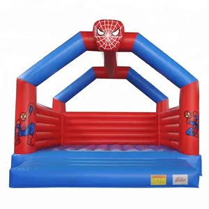 Hot Selling Spiderman Inflatable Bounce House, Spider Man Air Bouncer Inflatable Trampoline Castle East Sport Outdoor Playground