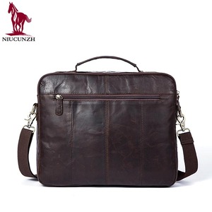 Accepté Vintage Brun De Mode D'affaires <span class=keywords><strong>Sac</strong></span> D'ordinateur Portable Hommes Sacs Exécutif Véritable <span class=keywords><strong>Serviette</strong></span> En <span class=keywords><strong>Cuir</strong></span> - Product Image 2