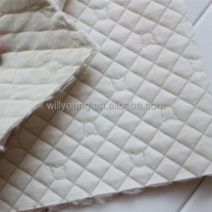 Kain Quilt 100 Katun Kualitas Dua Sisi Quilt Rajut Kain Hangat untuk Bayi Lapisan Kain Termal Jaket Celana Tempat Tidur