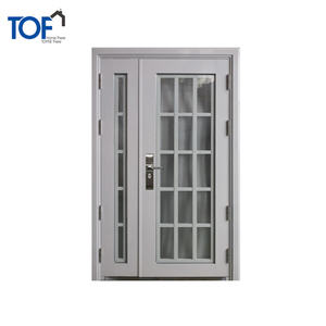 Moderno apartamento principal metal puerta de entrada con vidrio - Product Image 1