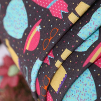 Satış çin % 95% pamuk % 5% spandex kumaş tekstil yumuşak afrika baskı pamuk örgü kumaş çocuklar için