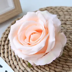 FC2009 Wholesale 8cm Diameter Artificial Flower Silk Rose Heads for DIY Decoration