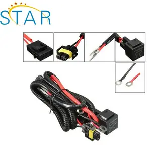 custom manufacturer custom Universal Car Fog Light Wiring Harness Kit with Fuse and Relay Switch wire cable