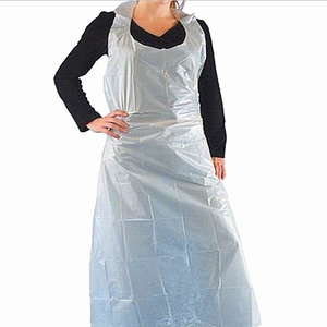 Delantal de plástico blanco en relieve o liso, desechable, pe, sin mangas, para cocina, <span class=keywords><strong>precio</strong></span> al por mayor - Product Image 5