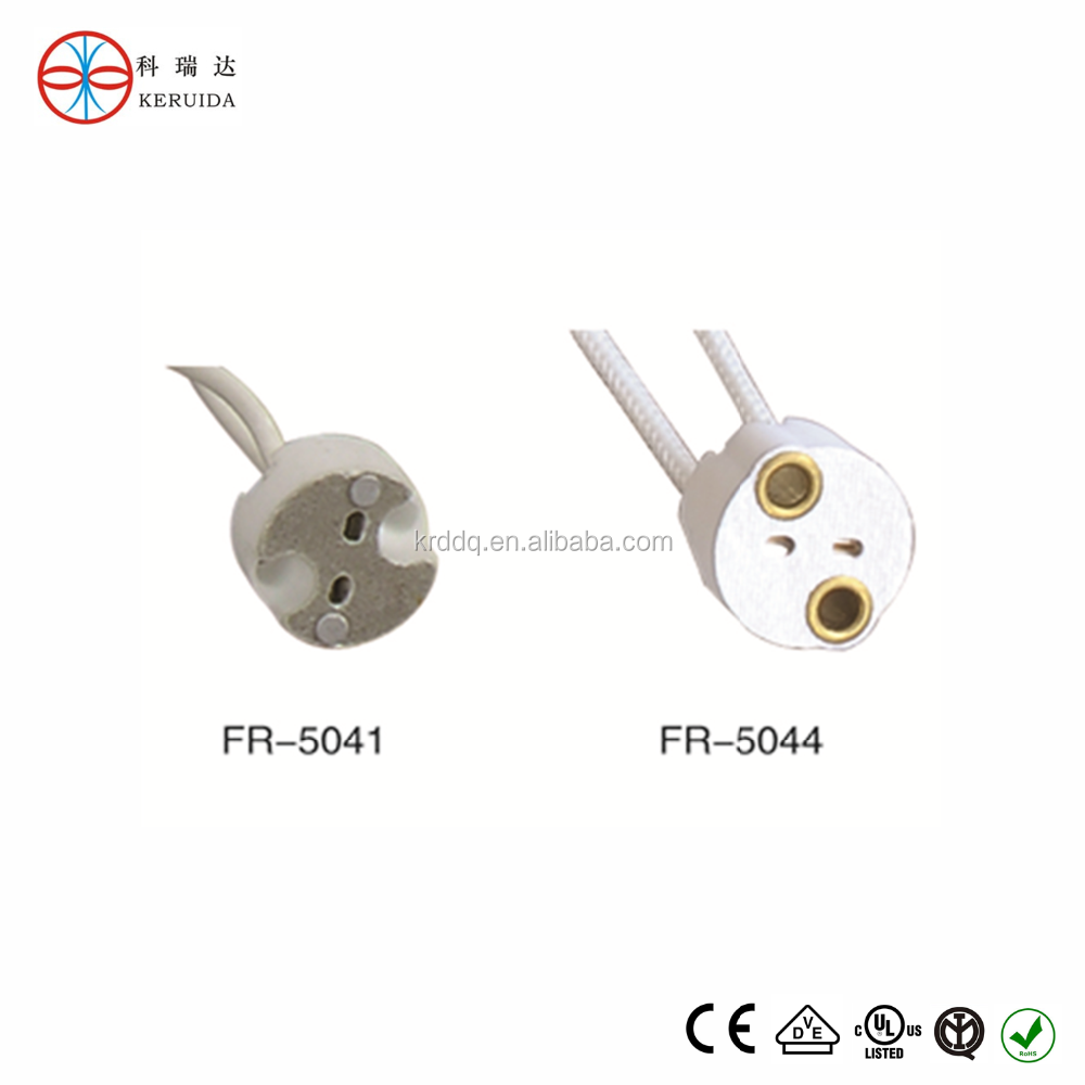 20 Portalampade G4 In Ceramica Con Cavo In Teflon - Attacco Per Lampadine LED, Alogene, Quarzo, Ideale Per Illuminazione Interna - 2