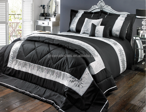 Ordinateur fleur broderie coton rayures hôtel linge de lit pour les hôtels - Product Image 5