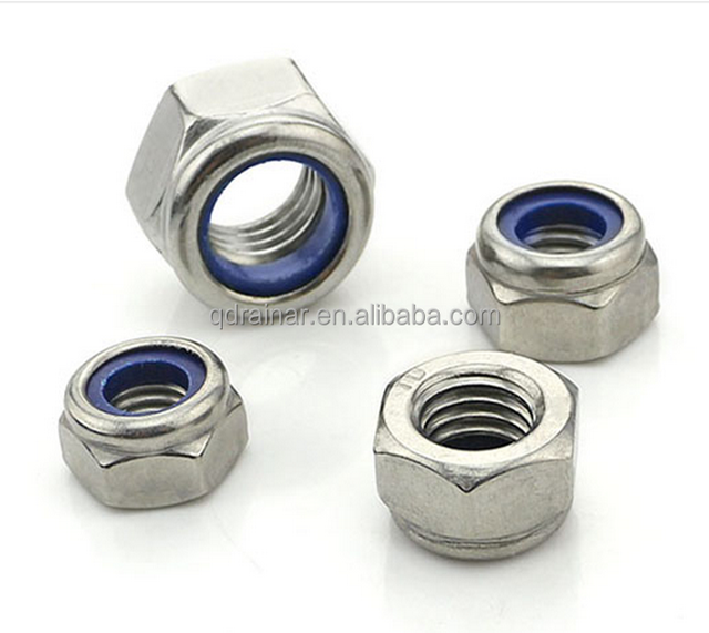 Din985 Din982 Galvanized Nylon Insert Lock Nut/nylon Nut/stainless Nylon Self- Lock Nut