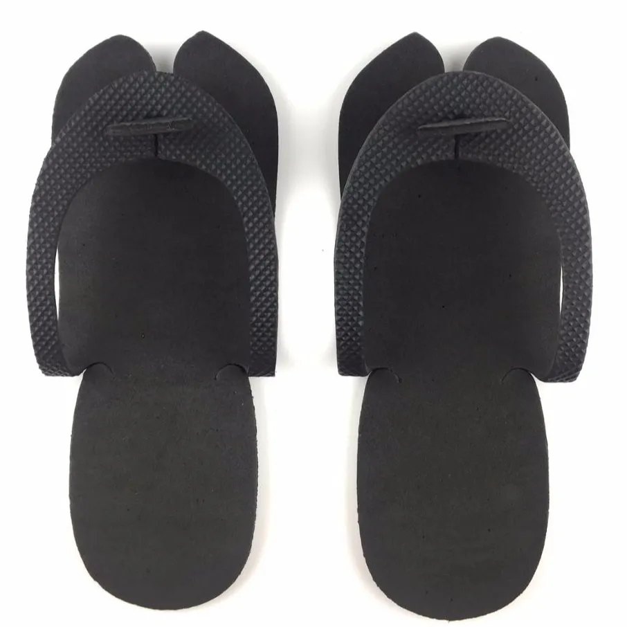 Black flip flop 5mm EVA foam slipper for beach or spa