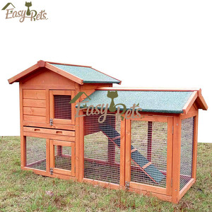 Luxe ferme Cobaye Coop en bois solides de Reproduction Unique Cages De Lapin À Vendre avec course