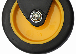 Roulettes filetées en caoutchouc, tige M6 de <span class=keywords><strong>3</strong></span> pouces, pour serpillière avec poignées en PP - Product Image 4