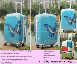 Túi Xe Đẩy Chất Lượng Cao In Bằng Nhựa Abs <span class=keywords><strong>Pc</strong></span> Túi Hành Lý Du Lịch 8 Bánh Thông Dụng 360 Độ - Product Image 3