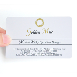 Tùy chỉnh chất lượng cao PVC thẻ kinh doanh bù đắp in Nhựa ID đã ghé thăm thẻ với số dập nổi lớp phủ - Product Image 3