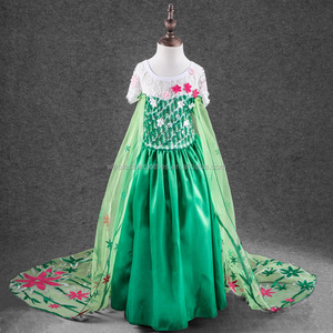 Muchachas <span class=keywords><strong>de</strong></span> los niños Vestidos vestido <span class=keywords><strong>de</strong></span> traje <span class=keywords><strong>de</strong></span> La Princesa <span class=keywords><strong>Anna</strong></span> <span class=keywords><strong>Elsa</strong></span> Congelado 2016 - Product Image 4