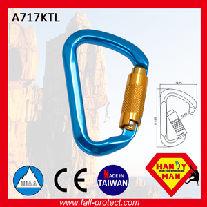 Twist Lock Aluminum Carabiner For Mountain Climbing - Product Image 3