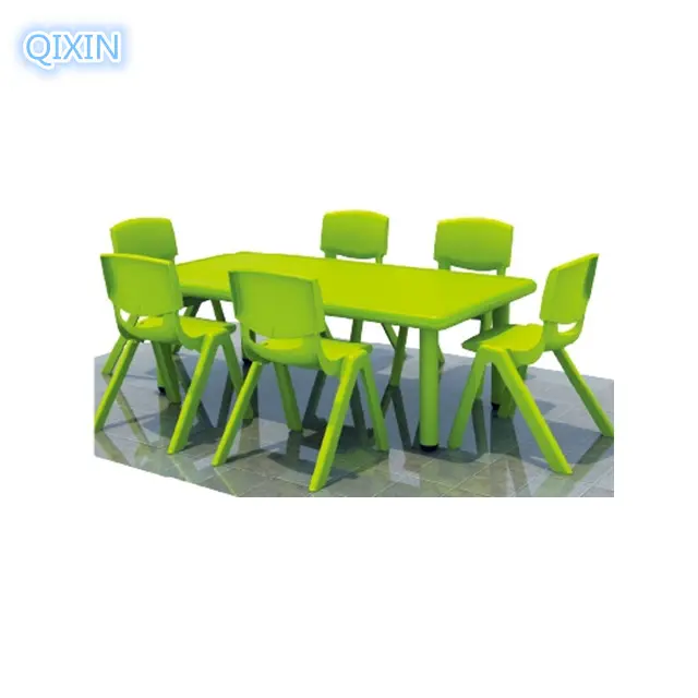 Mesa de comedor y sillas de plástico para QX-194G, mesa para niños pequeños, a la venta