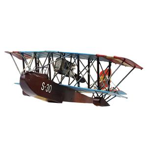 Modèle d'<span class=keywords><strong>avion</strong></span> vintage en métal antique, cadeau de Noël, modèle d'<span class=keywords><strong>avion</strong></span> miniature en fer, jouets, modèle d'<span class=keywords><strong>avion</strong></span> en métal moulé sous pression, modèle de <span class=keywords><strong>biplan</strong></span> A-30, décoration de bureau à domicile - Product Image 3