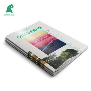 Customizable Kraft Paper <strong>Saddle</strong> <strong>Stitch</strong> Binding <strong>Booklet</strong> and Brochure Printing Service Fast Shipping with Free Sample