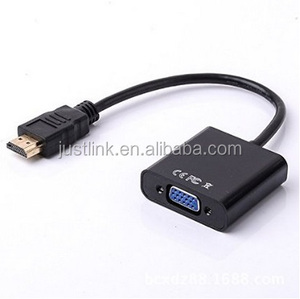Para HDMI a VGA Cable Adaptador convertidor macho a hembra para PS4 1080P Digital a analógico Video y Audio PVC para PC Laptop Tablet - Product Image 1