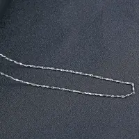 Ausgefallene lange 925 Sterling Silber Gypsophila Menlon Samen einfache Design Kette Halskette für Mädchen