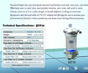 Dispositivo de Filtración de Agua Industrial/Comercial Multifuncional QUF20 - Product Image 3
