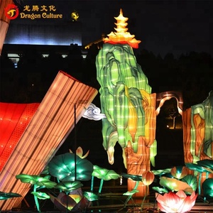 Động Vật Khổng Lồ Hình Đèn Lồng Giấy trong nhà vật liệu thép cho trung tâm mua sắm hoặc công viên giải trí trang trí - Product Image 2