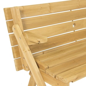 Wood Patio 2 in 1 <strong>Outdoor</strong> Interchangeable Picnic <strong>Table</strong> <strong>and</strong> <strong>Bench</strong> <strong>Set</strong> - Product Image 5