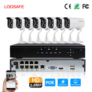 Loosafe 1080p 8ch poe nvr 키트 상점 rj45 이더넷 케이블 설치 P2P 감시 CCTV 카메라 시스템 - Product Image 6