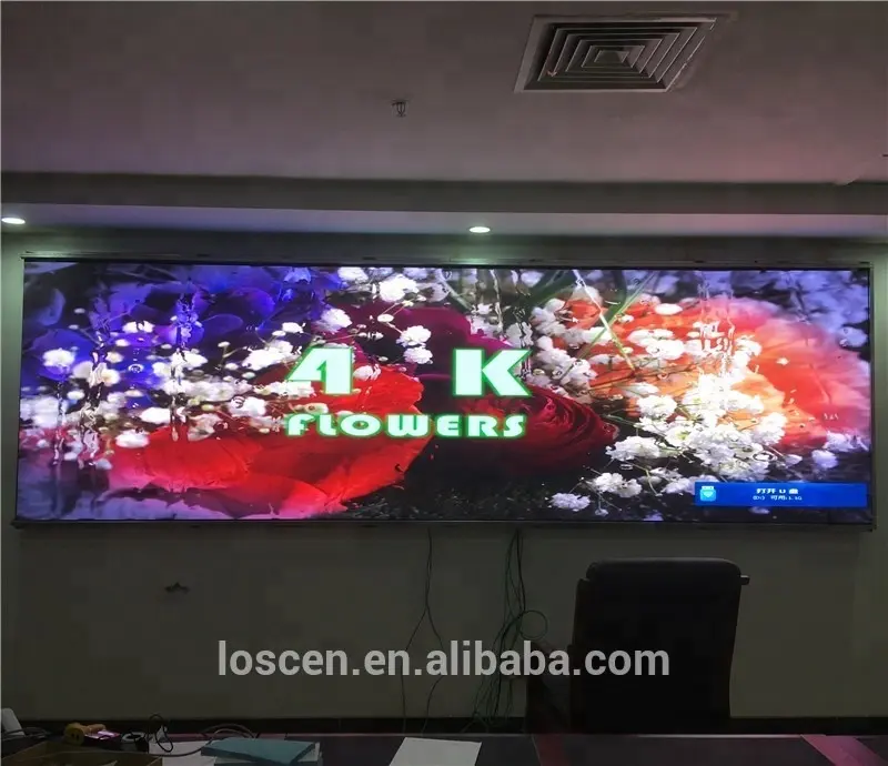 Parede de vídeo interior da resolução 4k led p1.667/tela de tv led
