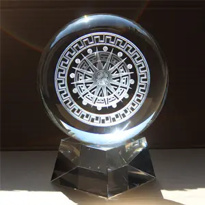 Bola de vidro de cristal k9 para fotografia, atacado de fábrica, 80mm, 3d, escultura laser, esfera de vidro cristal, lensball transparente com suporte