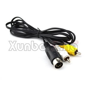 De Audio Video AV Cable para <span class=keywords><strong>SEGA</strong></span> <span class=keywords><strong>Mega</strong></span> <span class=keywords><strong>Drive</strong></span> 1 RCA Cable para Génesis 1, - Product Image 3