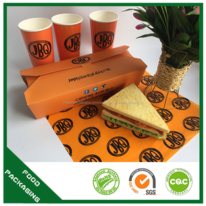 FDA foodgarde personalizado caja de doner, quitar caja de doner, caja de papel de pasta - Product Image 3