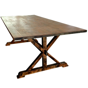 Bàn Trang Trại Gấp Gọn Bằng Gỗ Thông Màu Trơn Mộc Mạc Kiểu Cổ Bàn Tiệc - Product Image 2