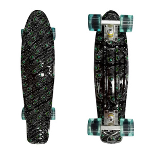 Custom Fish Style 22 Inch Plastic Skateboard Cruiser Board Voor Beginners Tieners Volwassenen