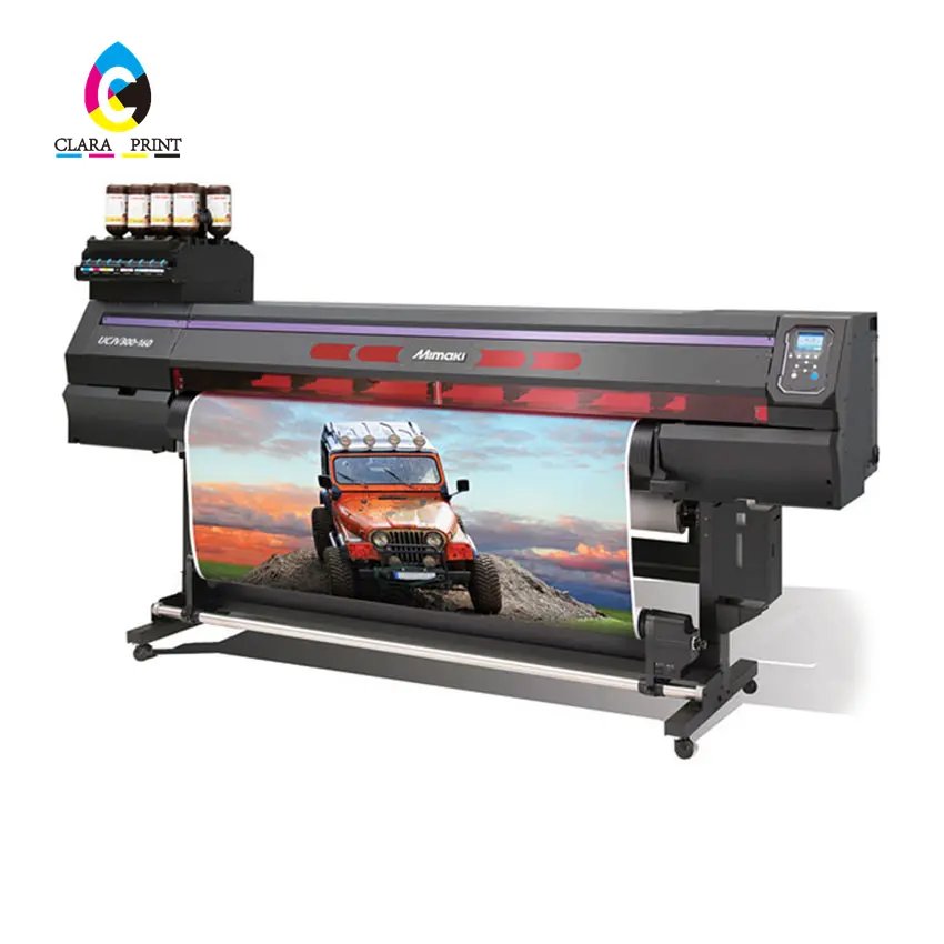 Used High Speed MIMAKI UCJV300-75 UV LED Print and Print & Cut Printer With LED UV curable ink