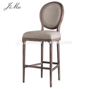 Bar restaurante silla nuevo diseño de estilo francés de lujo de alta Louis de Bar de madera taburete - Product Image 1