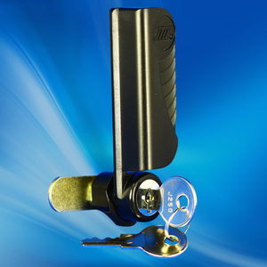 JTIC C811 Serrure à came moderne avec poignée et 2 clés en alliage de zinc pour meubles, armoires et portes de cuisine - Product Image 3