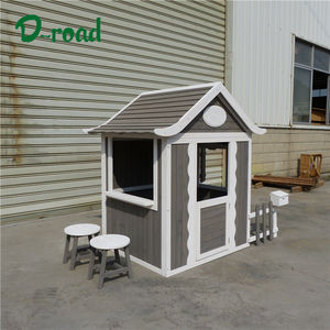 Casita de Juegos de Madera para Niños, Juego de Patio con Pequeña Casa de Jardín - Product Image 5