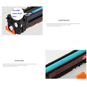 Caja de cartucho de tóner de proveedor dorado compatible con HPs Color Lase Jet CM1300 CM1312 CP1210 CP1215 <span class=keywords><strong>CP1515n</strong></span> - Product Image 1