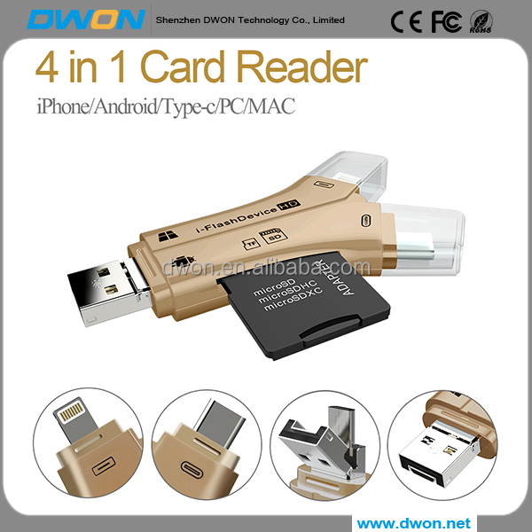 Высокое качество USB 2.0 ALL IN 1 Мульти микро TF SD Card Reader для SD и карты памяти