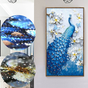 Hot Selling Handgemaakte Volledige Boor Volwassen Kinderen 5D Diy Schilderij Dier Diamant Olieverf Canvas