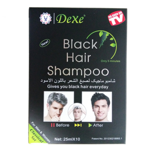 DEXE 25ml*10 Sachets Shampooing Colorant Magique Noni Noir pour Cheveux en Crème – Coloration Capillaire Sûre et Saine pour Hommes et Femmes, Usage Domestique - Product Image 3