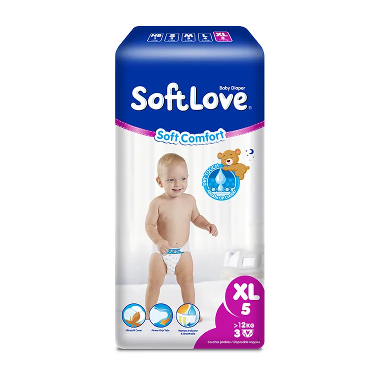 Softlove Popok Bayi 3 Pakai, Popok Bayi Alami 3 XL