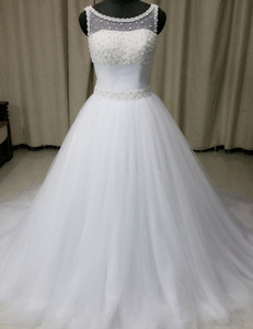 NE164 Abito <span class=keywords><strong>da</strong></span> <span class=keywords><strong>Sposa</strong></span> Cinese con Perle e Tulle Lungo e Vaporoso Stile Principessa Vintage Turco - Product Image 2