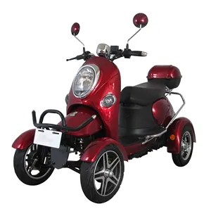 Fabriek Directe Elektrische Motorfiets Vier Wielen Schijfrem Elektrische Mini Scooter 48V